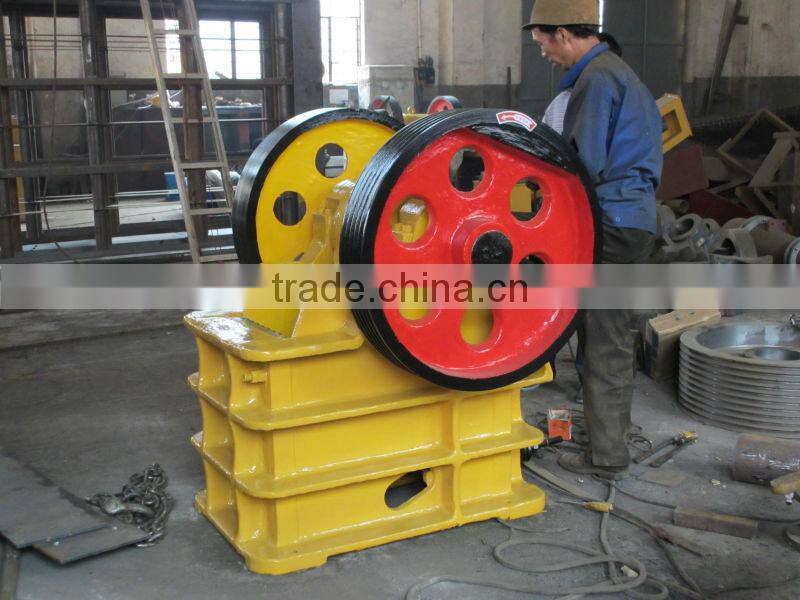 2014 unique small gold ore jaw crusher PE-250x400 for mineral process