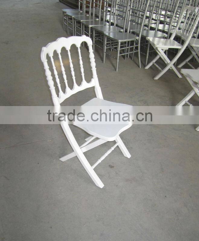 white banquet wedding folding napoleon chair