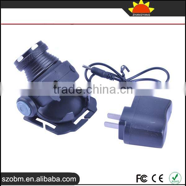 XP-E LED 3 Modes Resin Concave-convex Lens Outdoor headlight, 3000mAh Built in battery 500 Lumens Outdoor LED Headlight