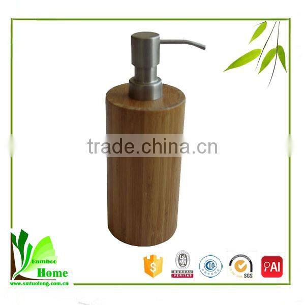 Competitive hot product natural bamboo soap dispenser bottle