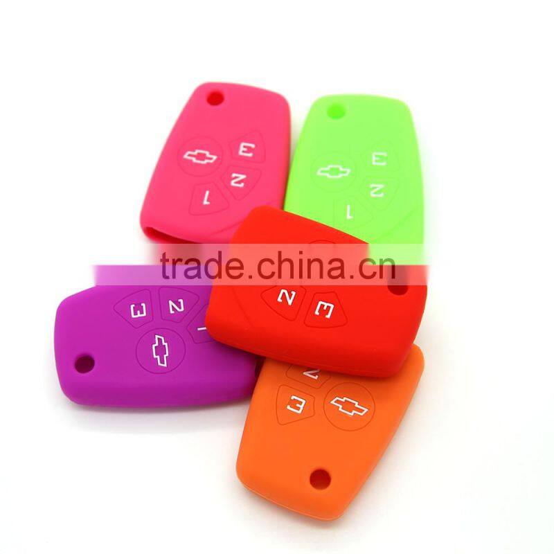 Custom silicone car key protector for Chevrolet car key cover