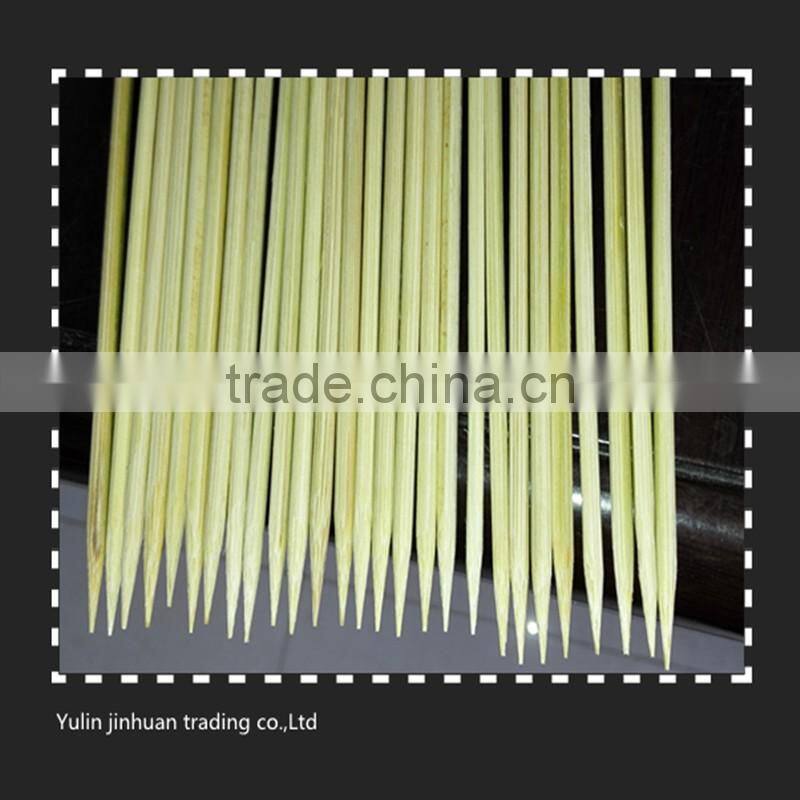 perfect quality low price disposable 30cm length natural bamboo bbq skewer/stick