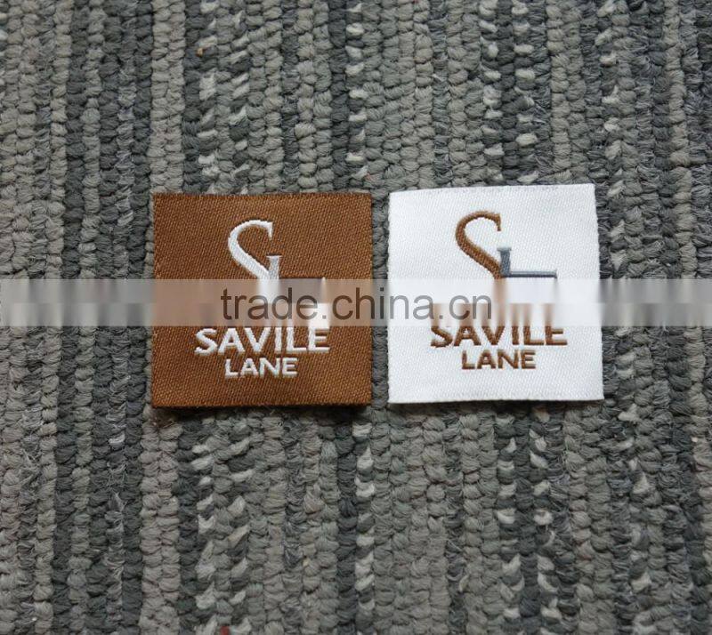 2017 custom 50d high definition clothing woven labels with high quality