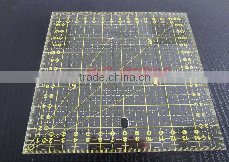 2"*24" straight flexible 1.2mm thickness inch plastic garment ruler for fashion design#8248