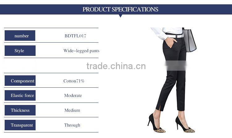 Dress pants summer black occupation work pants thin female trousers custom made