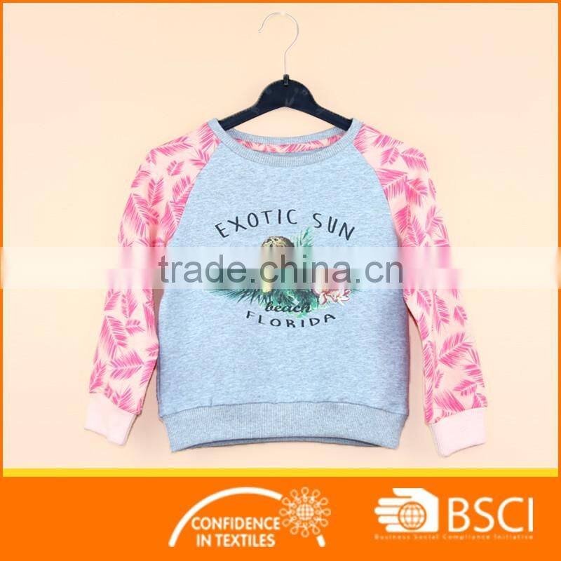 New Design Crew Neck Sweatshirt Kids Wear Pullover Hoodies