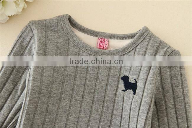 Warm children clothes winter 2015 clong sleeve kids undershirt wholesale children clothes for boy and girl