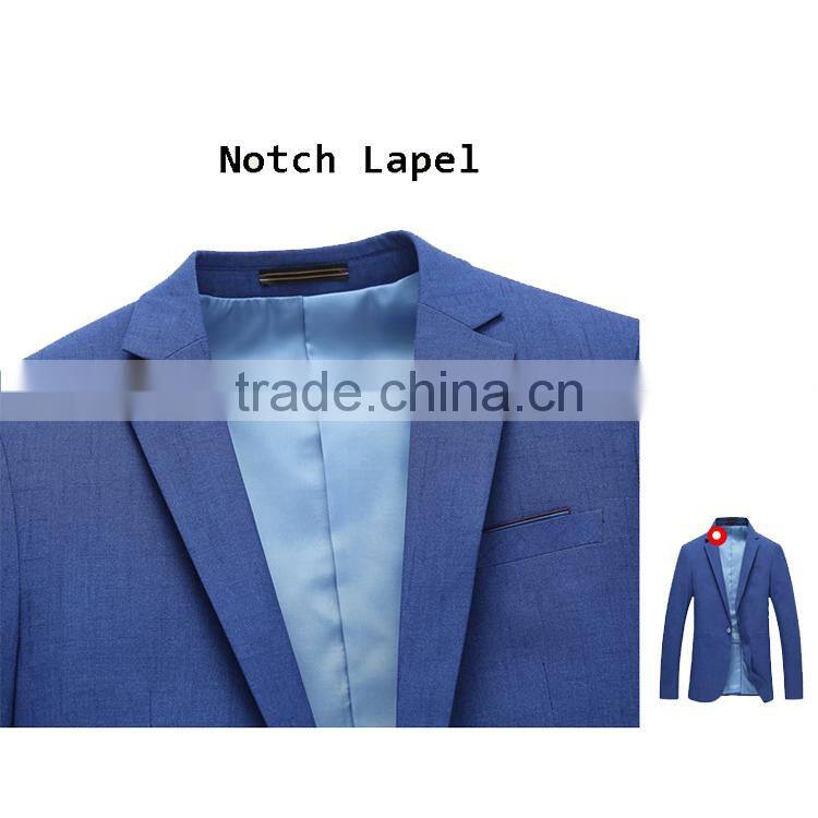 High Quality 1 Button Fashion Business Suit Jacket Blazer For Men