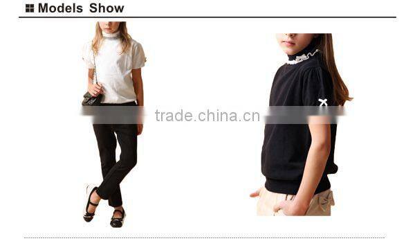 Latest design summer short sleeve kids sweaters