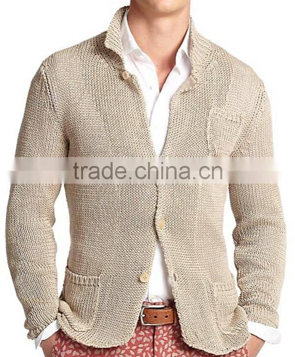 Casual Fabric Knitted Man Sweater
