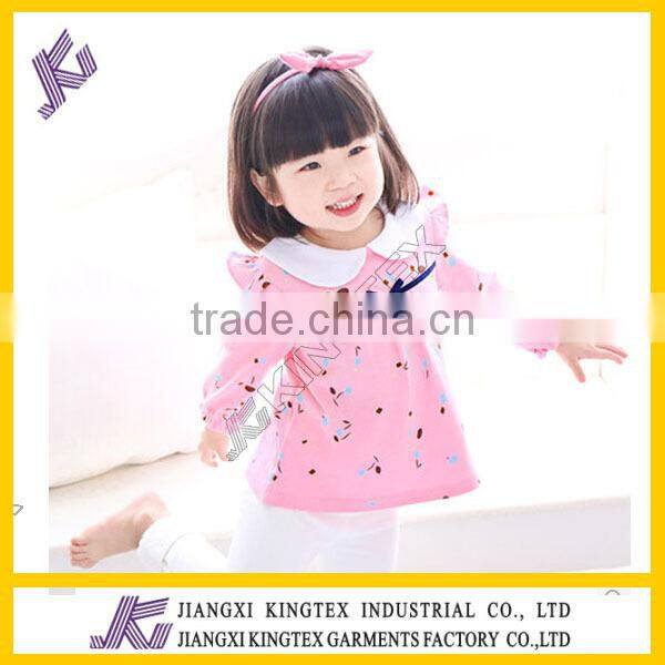 baby clothes, full printed baby girl long sleeve t-shirt, cotton baby girl's t-shirt