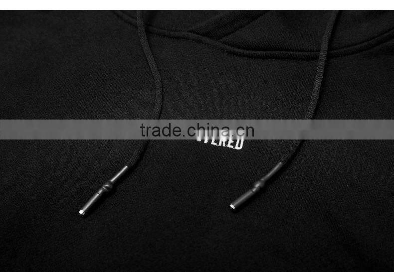 2017 Custom Printed Mens Cotton Hoodies Sweatshirt Pullover with embroidered logo