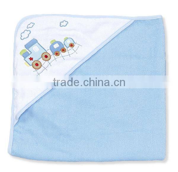 Trade assurance applique animal baby towel with hood/custom 100%cotton terry hooded baby bath towel