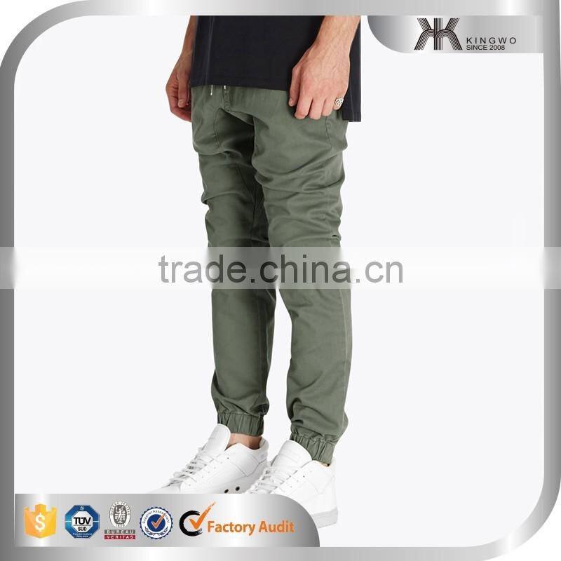 Solid Men Track Pants, Baggy Harem Pants, Man Elastic Leg Opening Jogger Pants
