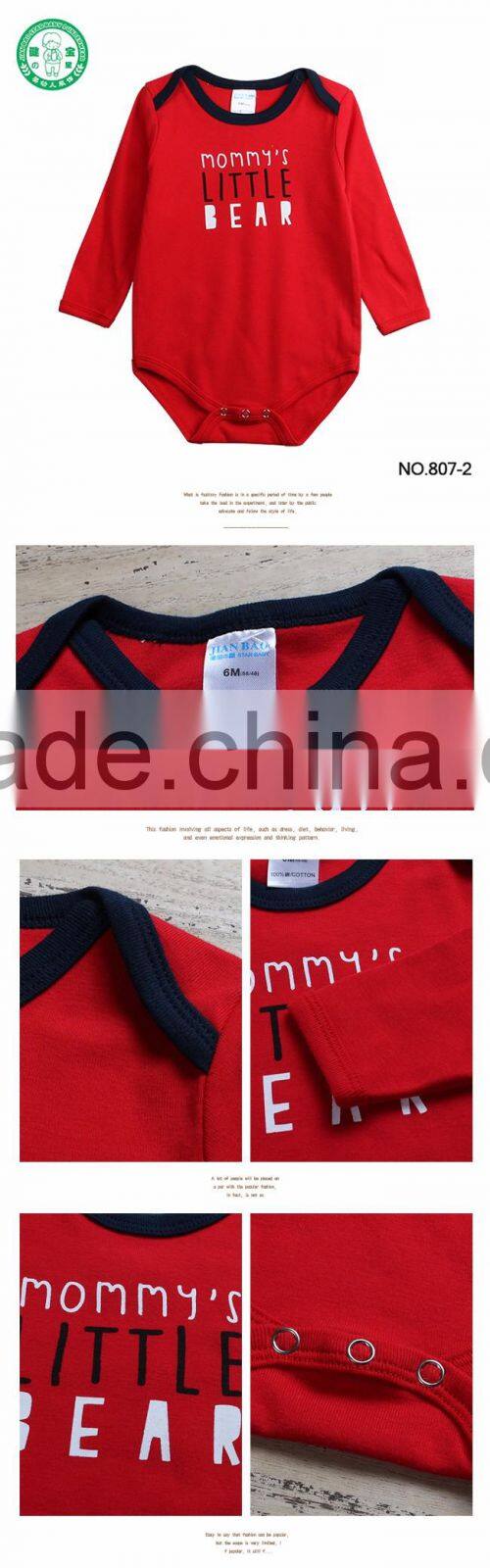 Mommy's little bear interlock long sleeves baby onesie