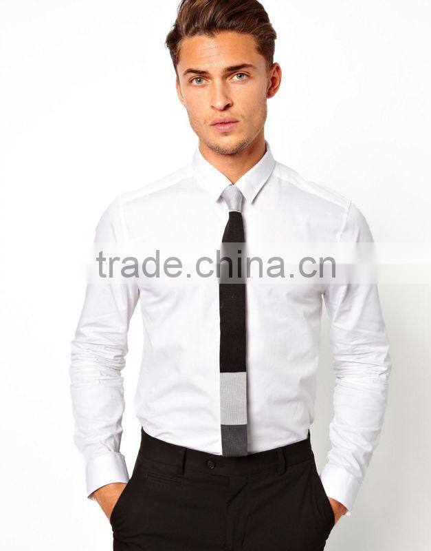 Knit Tie With Block Stripe