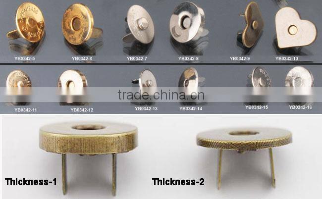 hi-ana button3 Advanced equipment Factory supplier magnetic button for bag