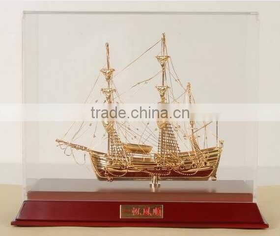 Luxury Shinning Sailing boat , Ship Model For Home Decoration JC-02