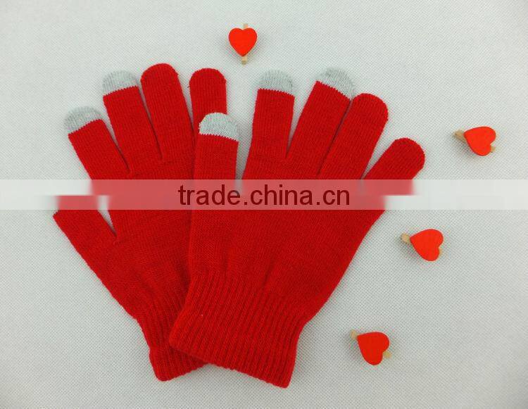 2016 hot selling Fashion warm wholesale touch gloves for all smart mobilephone and tablet PC 1