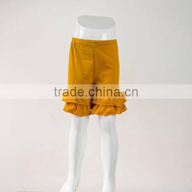 Hot sale Trousers Ruffle Leggings Wholesale girls cotton outfit! Baby clothing shorts triple ruffle pant Capri shorts pants
