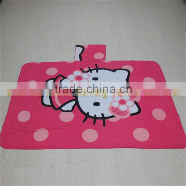 100*70 Polar fleece baby mini blanket with Pillow Case