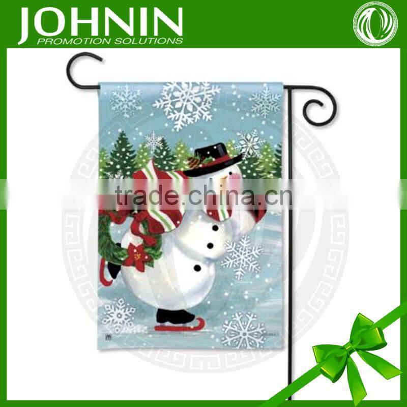 New best higher standard 100% polyester wholesale garden flag