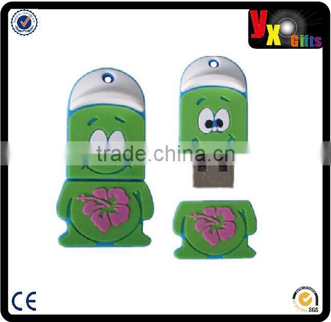 China supplier high quality custom usb flash drive , 4GB PVC bag shape USB drive