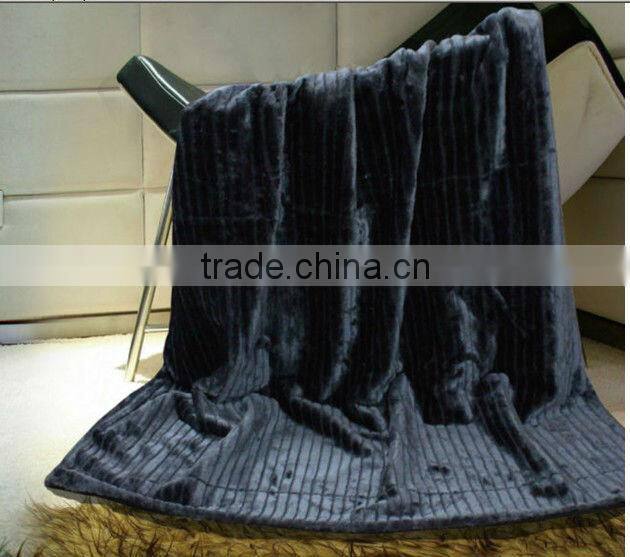 super soft discharge faux fur blanket