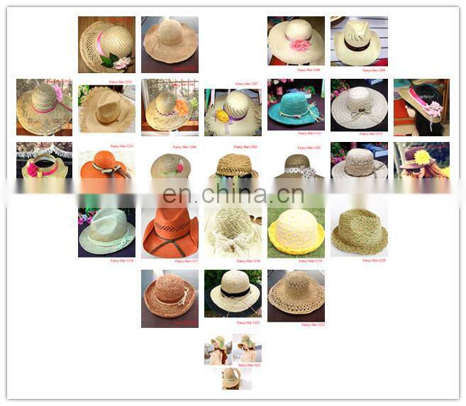 Custom Plain Hat straw for Summer cheap wholesale
