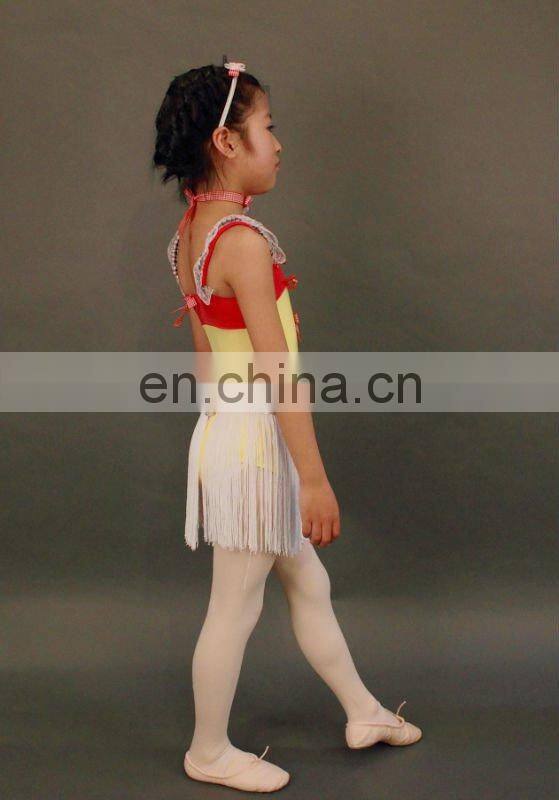 2011 girl Fashion Style Of Latin dance dress with tassels