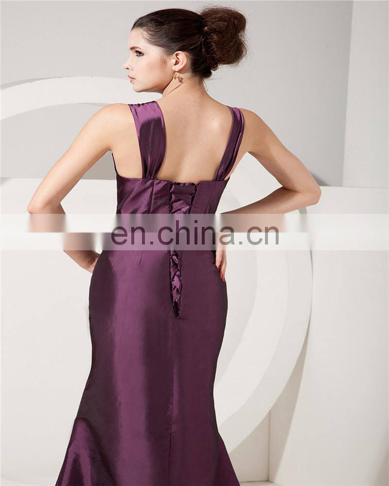 Real Sample Dark Purple Spaghetti Strap Sleeveless Evening Gowns Floor Length Mother Of The Bride Dress With Jacket