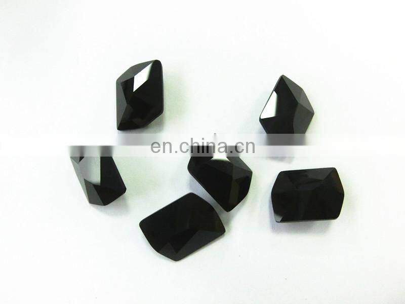 Jet Crystal Fancy Stone Without Claw