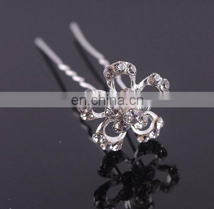 Factory wholesale silver five star hair pins