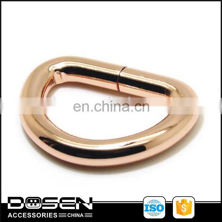 Custom Difference Surface Treatments Blet D Shape Buckle D Ring Bag Strap Buckle For Handbags Duffel Bag Purse Metal Accessories