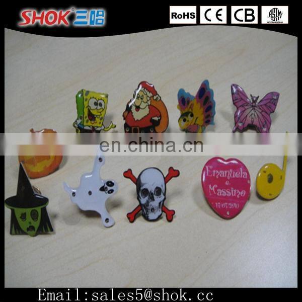 China Manufacturer Novelty Custom Flashing LED Badge/LED Message Badge/LED Button Badge For Christmas Decoration