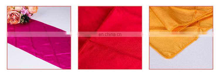 taffeta dinner table runner for wedding banquet decoration