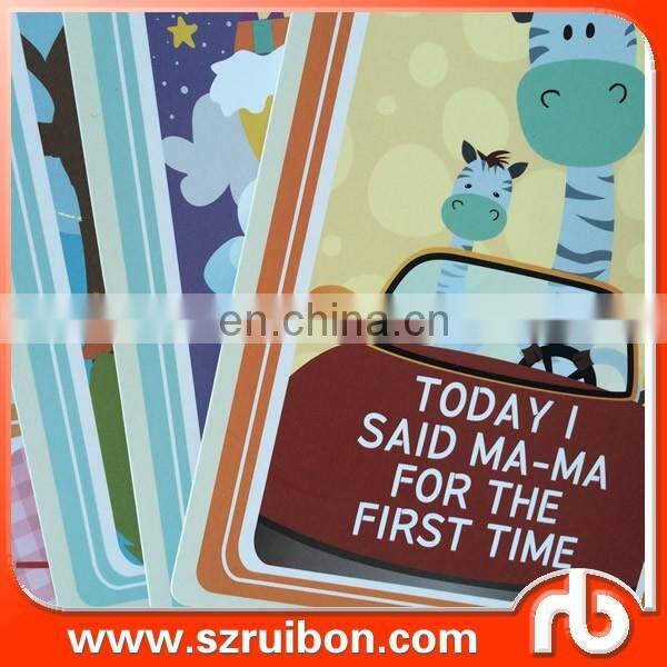 Baby Monthly cards,Baby milestone cards with packing box,baby shower gift cards set 36 cards pack