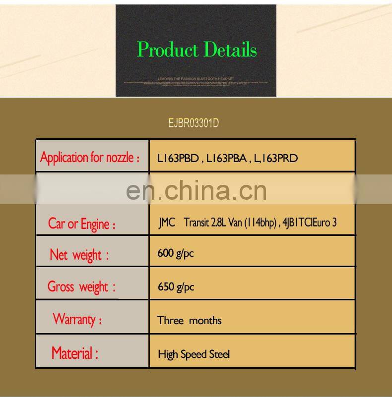 ERIKC CRIN EJBR03301D Diesel Injector Spare Parts EJB R03301D injecteur 1.5 dci for JMC Euro 3