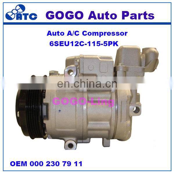 GOGO 6SEU12C Auto A/C Compressor for Mercedes benz A-CLASS(W168) VANEO(414) OEM : 000 230 79 11 000 230 59 11