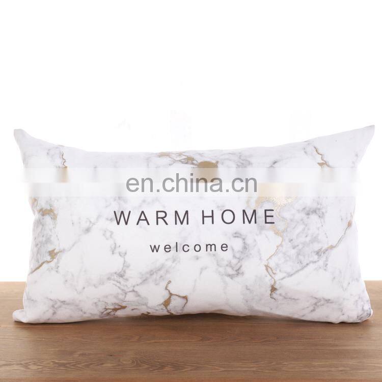 100% polyester warm words printed cushion/throw pillow for home decor