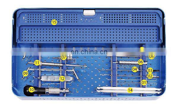 China Manufacture Orthopedic Surgical 2.4mm Locking Plate Instrument Kit Veterinary Bone Surgery Set