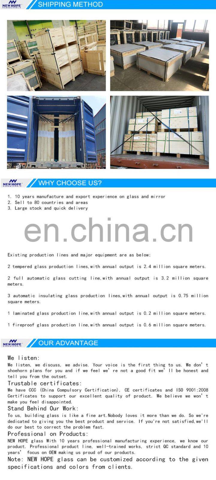 Beveled clear tempered glass table tops price glass for building