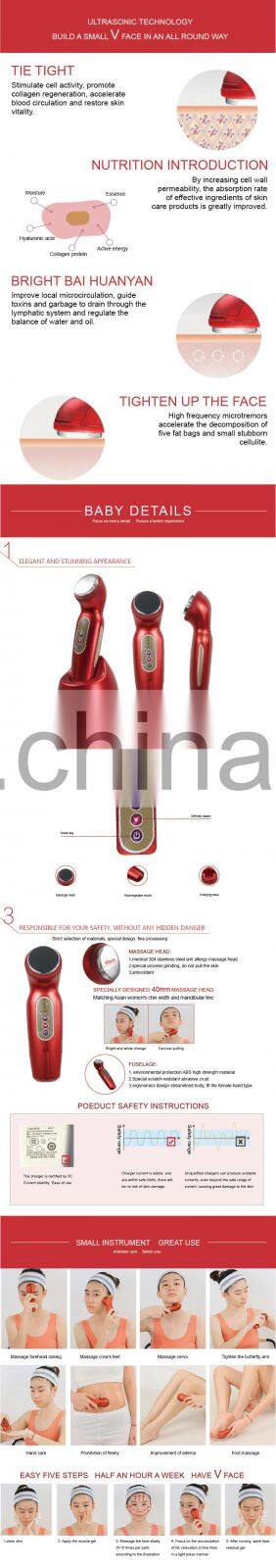 2017 Trending Products Portable Radio Frequency Body Massager Portable RF Skin Tightening Face Lifting Machine Made in China