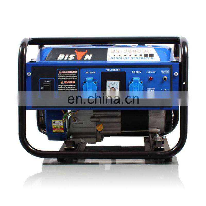BS3500 BISON China Taizhou Home Use Standby 2800W Cooper Wire Recoil Start electric start Gasoline Generator