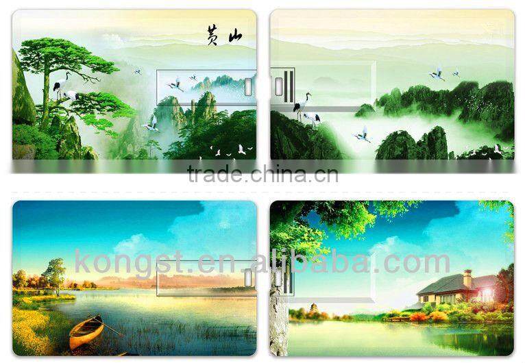 Clear Custom LOGO Printing Businss Gift Card USB Flash Memory Stick