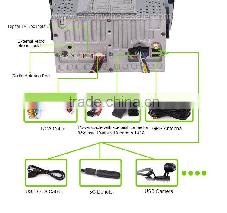 Erisin ES4700F 7" BRAVO Car Audio System with GPS 3G WiFi USB DAB+