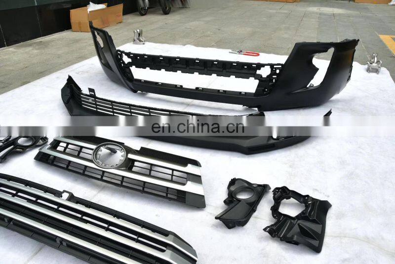 For Toyota Highlander2015-2017 Old Style change to New Style 2018 high guality Front body kit bumper face