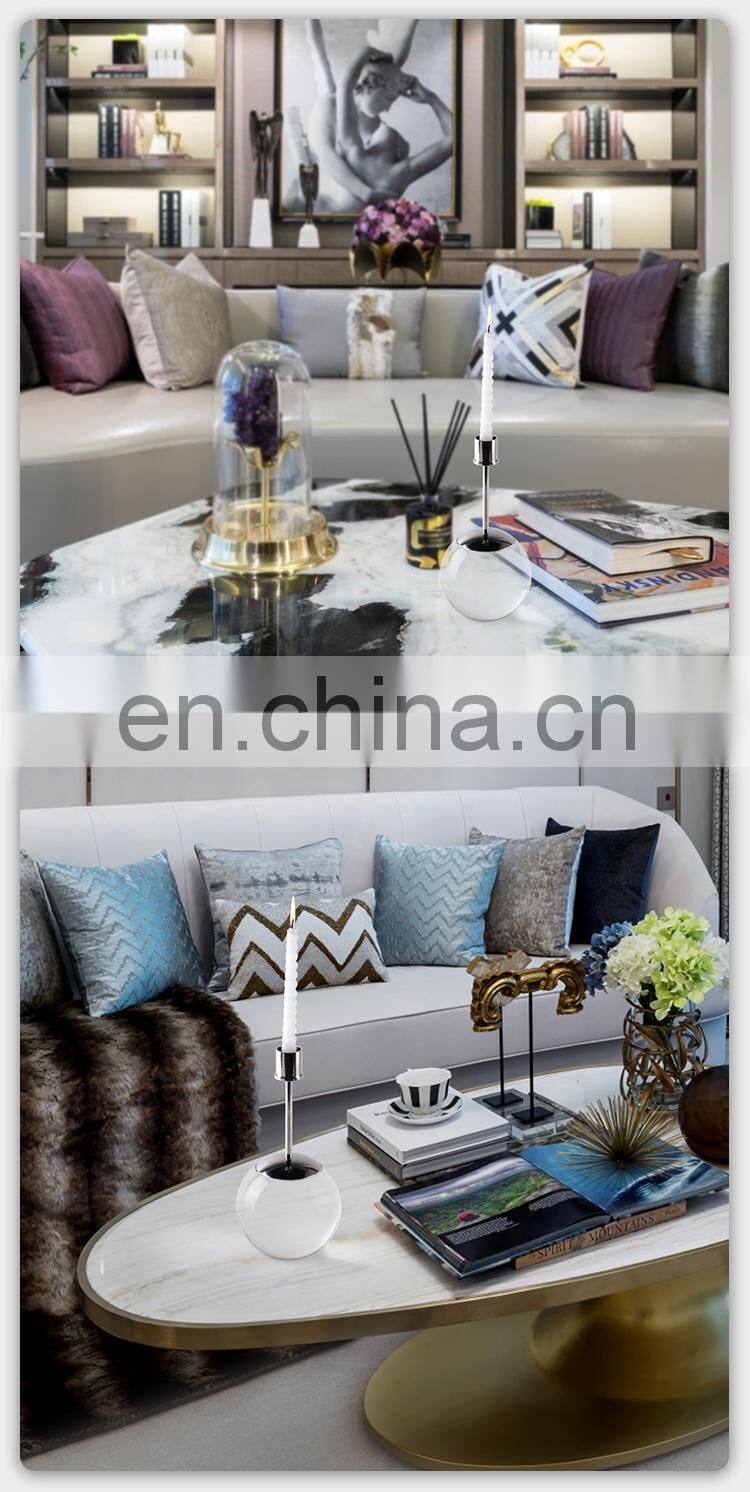 High End Globe Crystal Interior Home Decor Wedding Centerpieces Gift Crafts CandleSticks