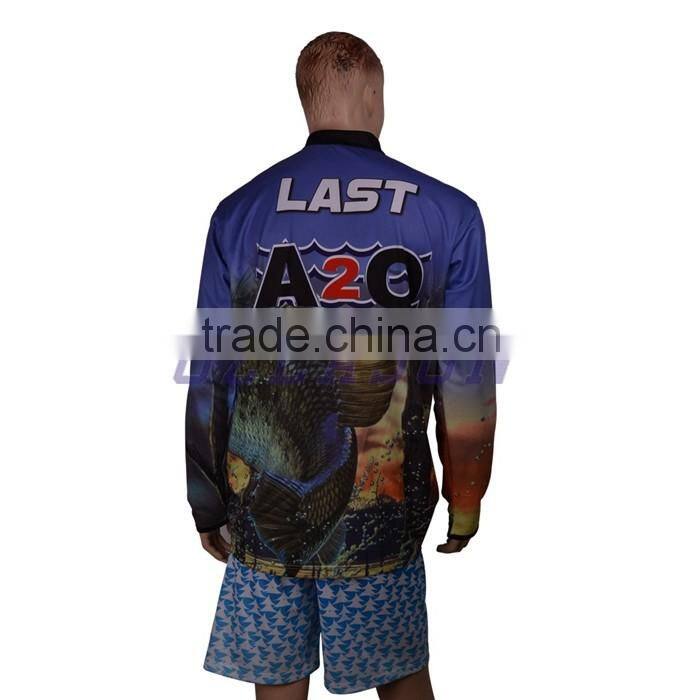 Custom blank dry fit shirts wholesale high quality fishing jersey