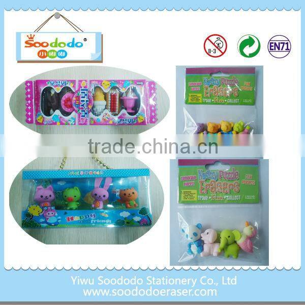 TPR wholesale pencil with flower shaped top eraser